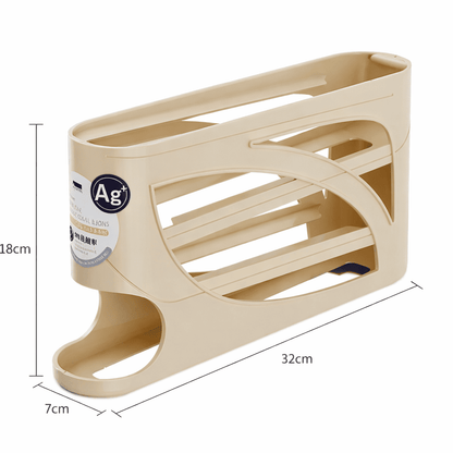 Egg Organizer for Refrigerator | 30 Egg Capacity Rolling Dispenser