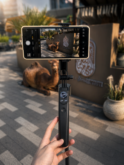 Close-up cutaway of the AI vision enhancement tracking system inside the gimbal