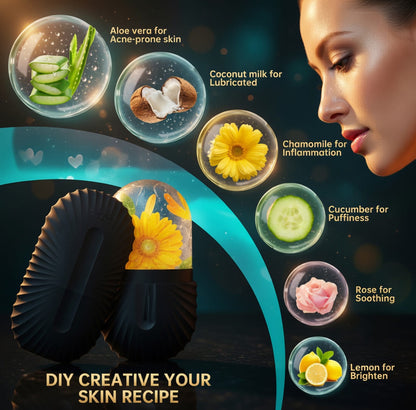 Ice Roller Face Set | Gua Sha + Double Roller