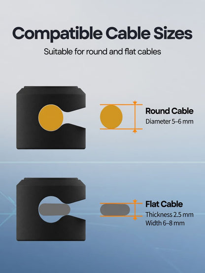 Magnetic cable organizer using 3M VHB adhesive for strong surface bonding