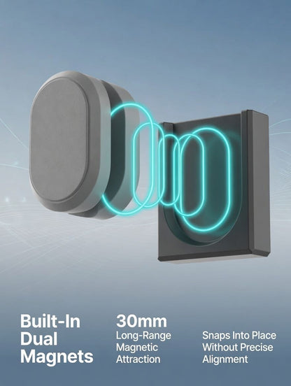 Magnetic cable organizer using 3M VHB adhesive for strong surface bonding